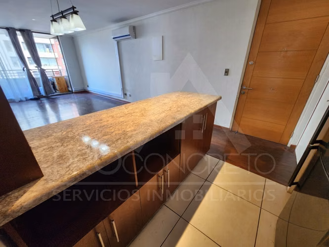 Departamento en Arriendo 3D2B con 2 terrazas, Estac. y Aire Acondicionado