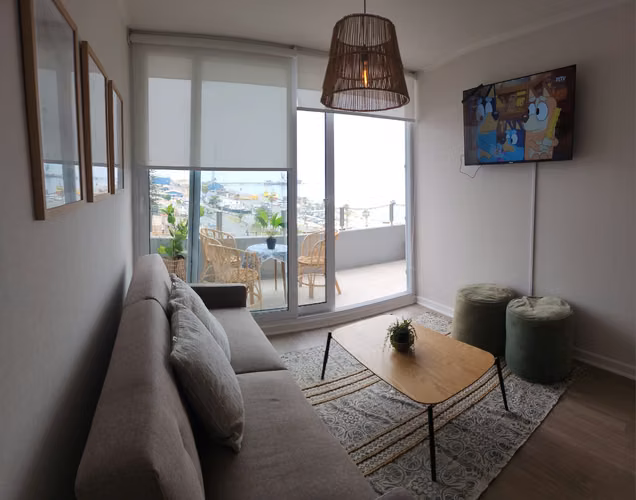 TÚ NUEVO HOGAR TE ESPERA, DEPARTAMENTO AMOBLADO EN COQUIMBO CERCA DEL MALL, 1 Dormitorio y Seguridad 24/7.