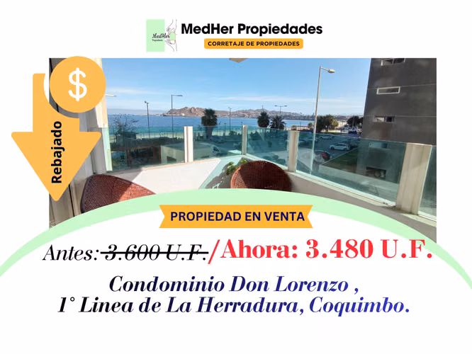 Vendo Departamento a pasos de playa La Herradura, Coquimbo