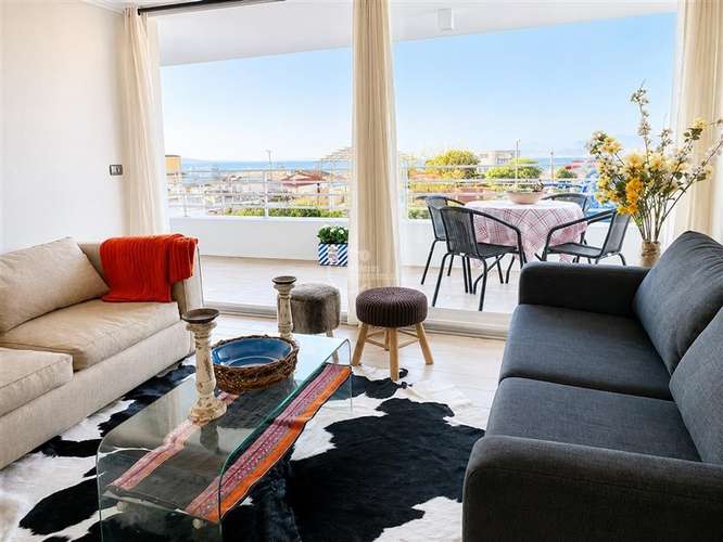 1 dorm. en suite. Vista al mar. Estac. Bodega. Concon - Imagen 5