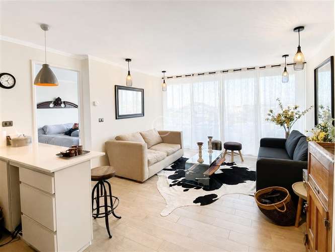 1 dorm. en suite. Vista al mar. Estac. Bodega. Concon - Imagen 4