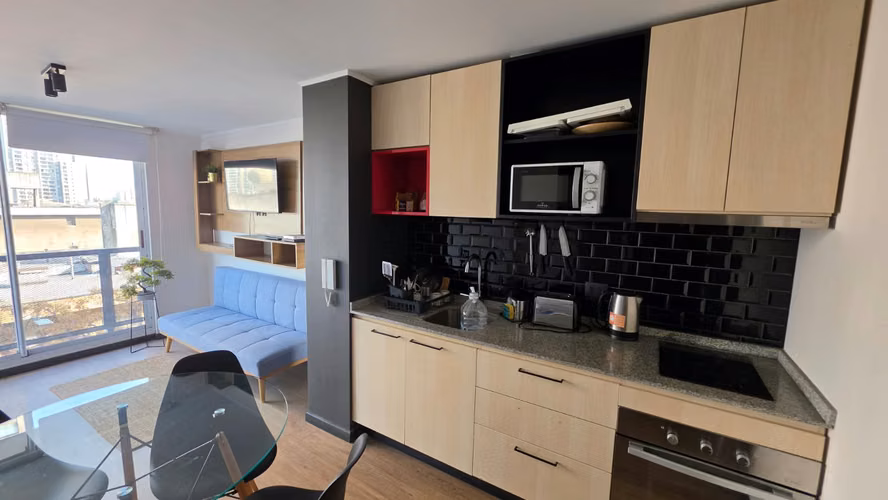 Departamento Amoblado En Arriendo A Pasos De Parque Almagro