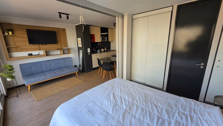 Departamento Amoblado En Arriendo A Pasos De Parque Almagro