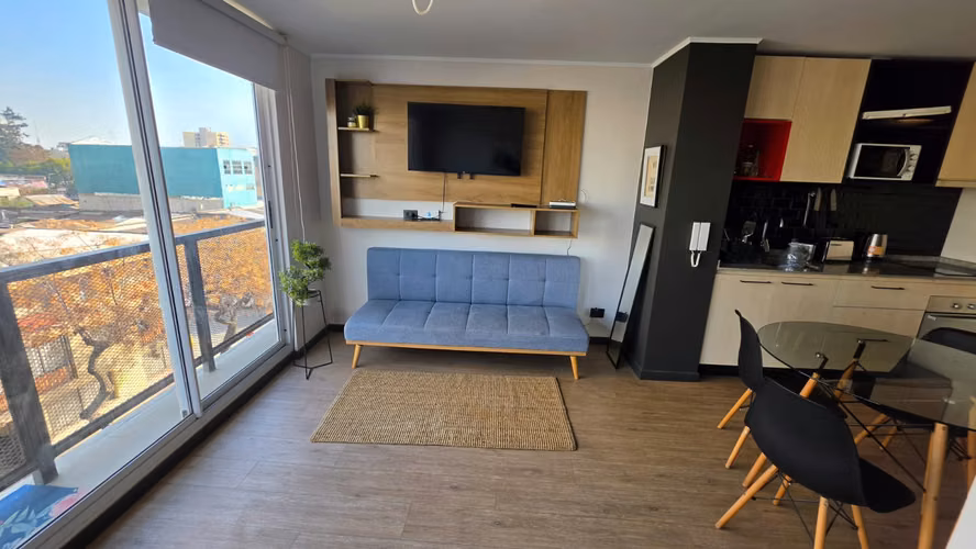 Departamento Amoblado En Arriendo A Pasos De Parque Almagro