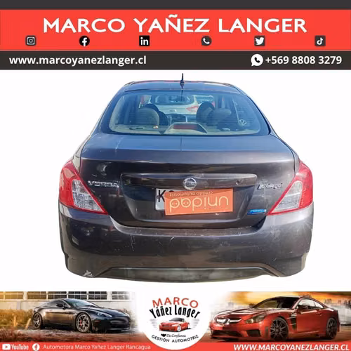 NISSAN VERSA ADVANSE 1.6 / AÑO  KILOMETROS / EXCELENTE ESTADO
