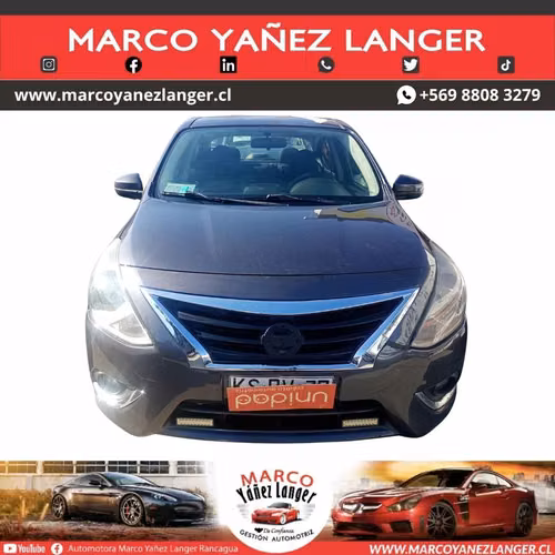 NISSAN VERSA ADVANSE 1.6 / AÑO  KILOMETROS / EXCELENTE ESTADO
