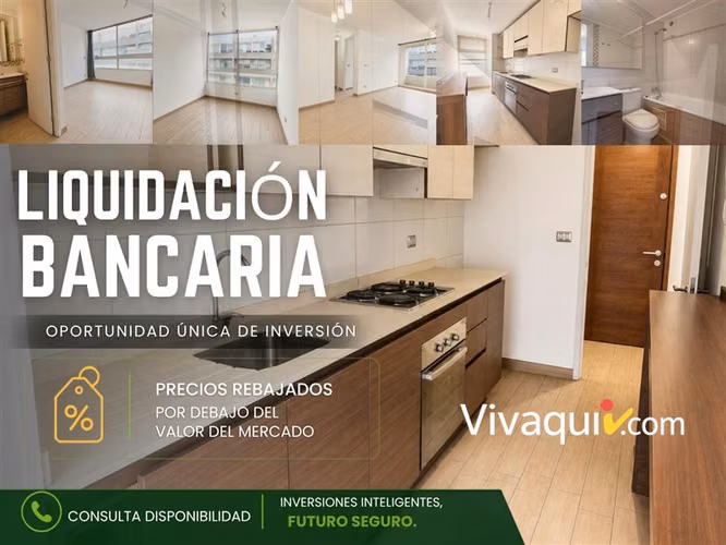 Departamento en venta de 2 dorm. en Santiago