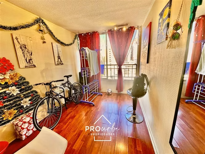 Departamento en venta de 1 dorm. en Santiago