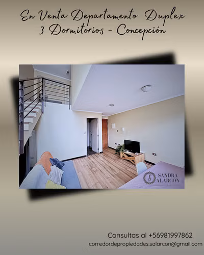 Departamento Duplex de 3 dormitorios en Venta - Concepción