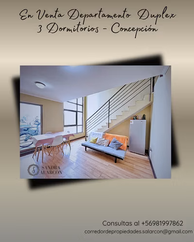 Departamento Duplex de 3 dormitorios en Venta - Concepción