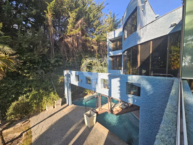 Casa Quinchamalí | Mediterránea, Piscina y Jardín