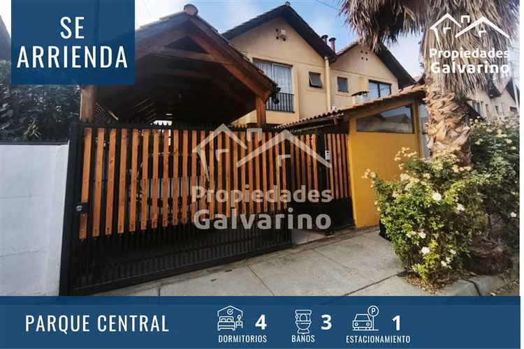 Casa en arriendo de 4 dorm. en Quilicura