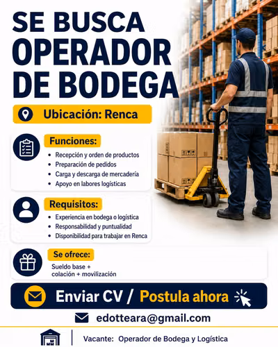 Operador de Bodega – Renca