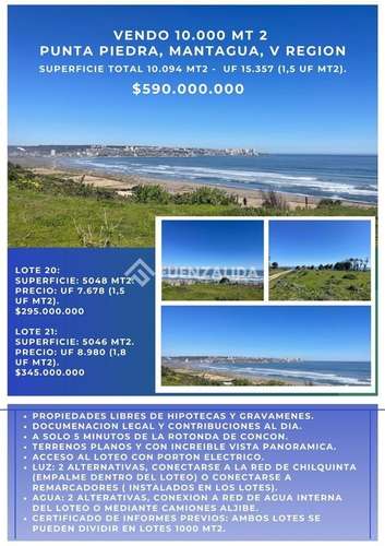 Sitio con linda vista Punta Piedra