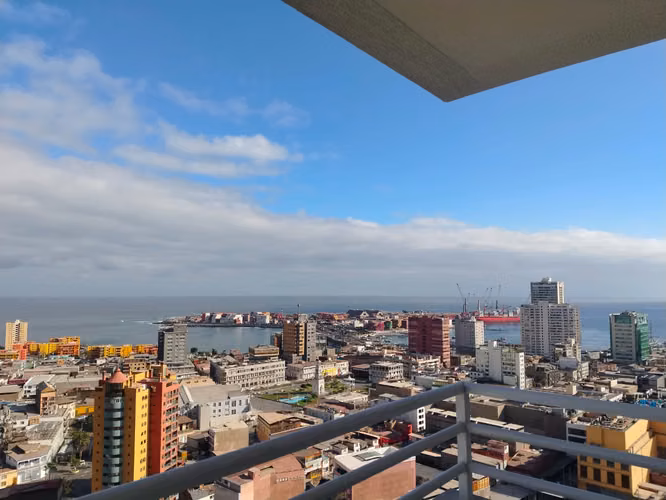 Departamento 2D/2B amoblado con vista al mar | Edificio Life Iquique