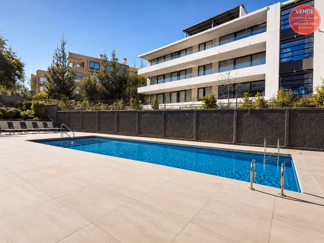 A Pasos Clinica Alemana con jardín privado, Lo Barnechea