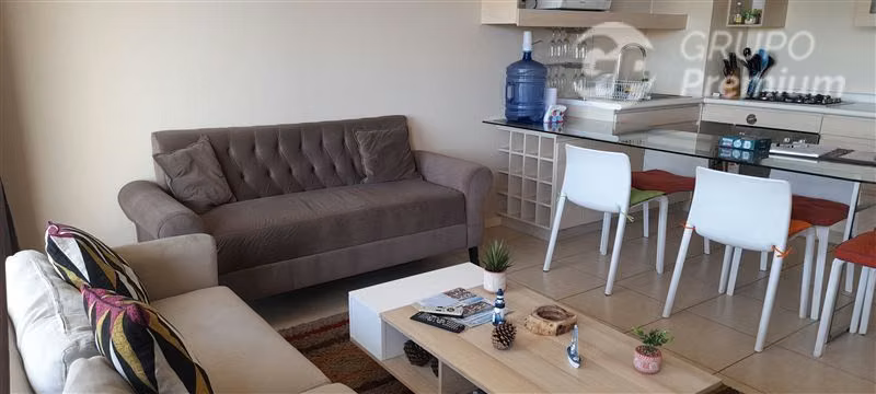 Excelente Depto Amoblado de 3 dorm., 2 baños en Algarrobo
