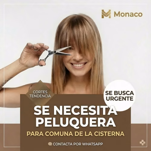 ¡Buscamos Estilista en La Cisterna!  $650.000