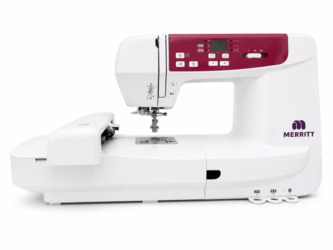 Maquina Bordadora y  Coser Merritt con tecnología electrónica