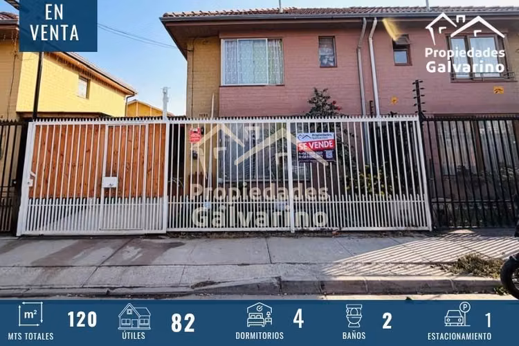 Casa en venta de 4D 2B . en Quilicura