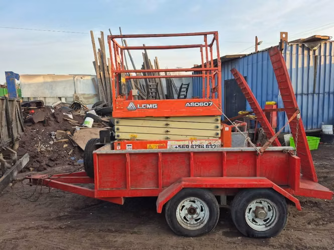 Elevadora electrica con carro.  Equipo completo