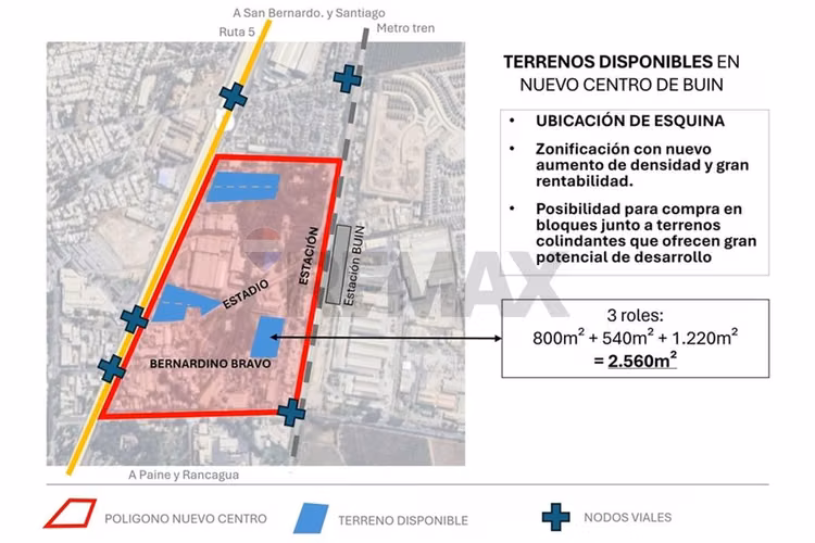 Terreno ideal en buin: ¡inversión segura!