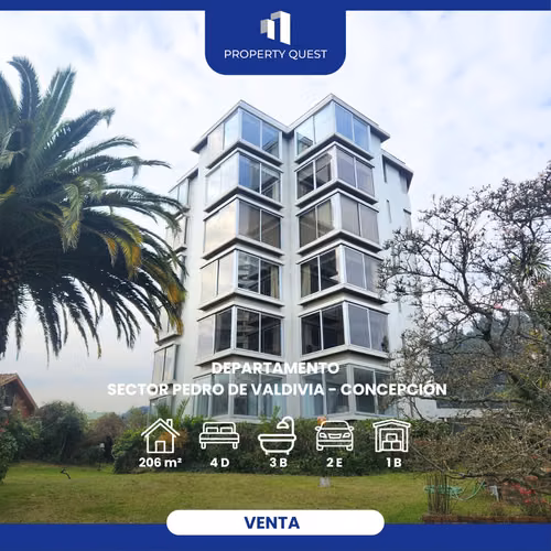 VENTA AMPLIO DEPTO 4D+3B PEDRO DE VALDIVIA