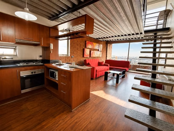 Espectacular Loft en venta de 1 dorm. en Providencia