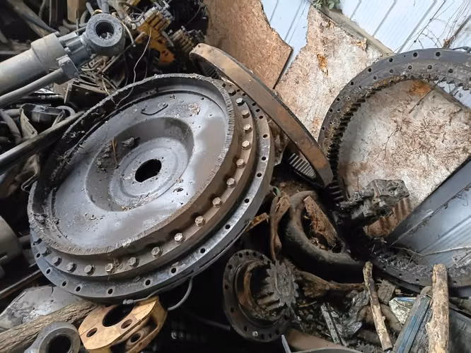 Excavadora doosan  motores de giro y tornamesa