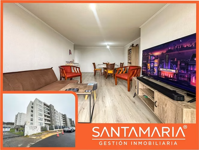 Arriendo Dpto 3Dorm con Estac en San Sebastián, Concepción.
