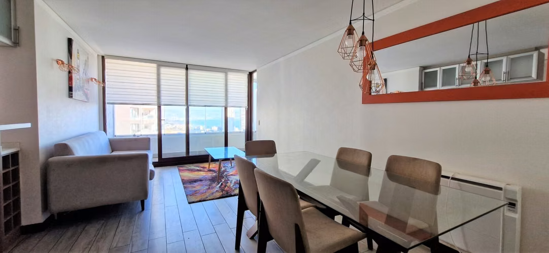 Venta de departamento en Reñaca, 2 dormitorios, hermosa vista. Venta: 6200 UF