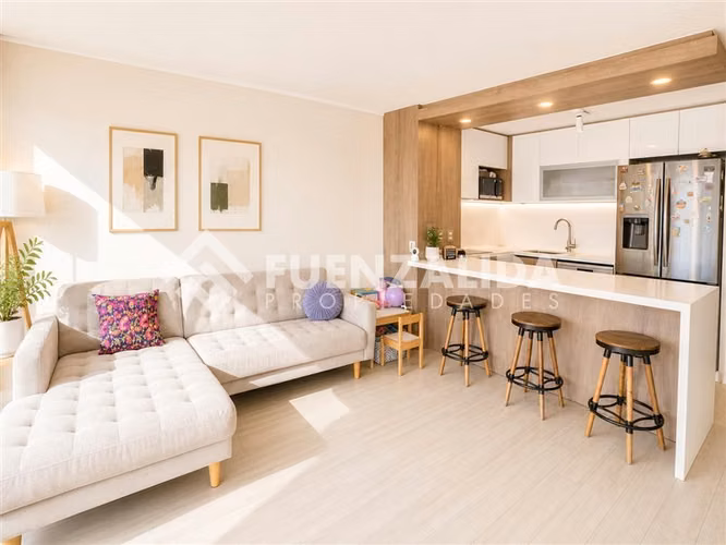 Departamento en venta de 2h2b estac y bod en Providencia
