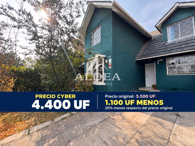¡Cyber en Ciudad del Este! Casa a 4.400 UF: 20% menos que su precio original