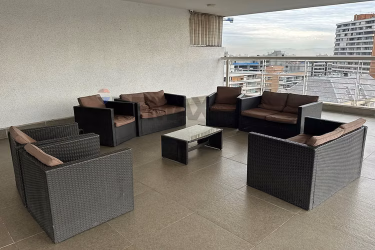 Depto 43m2 terraza+estac | metro h de magallanes