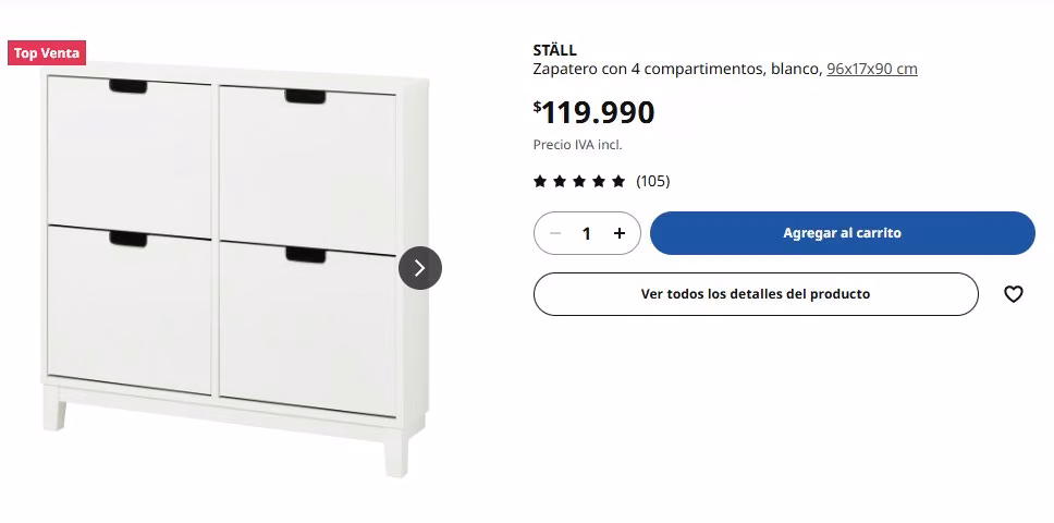zapatero IKEA STÄLL - Imagen 2
