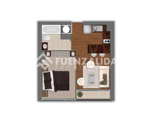 Departamento en venta de 1 dorm. en Estación Central - Imagen 13