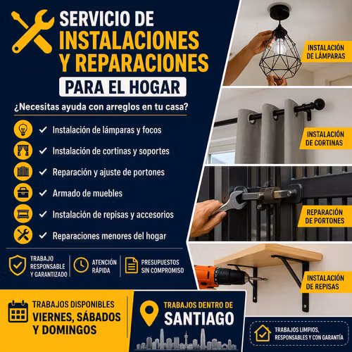 SERVICIO DE INSTALACIONES Y REPARACIONES PARA EL HOGAR