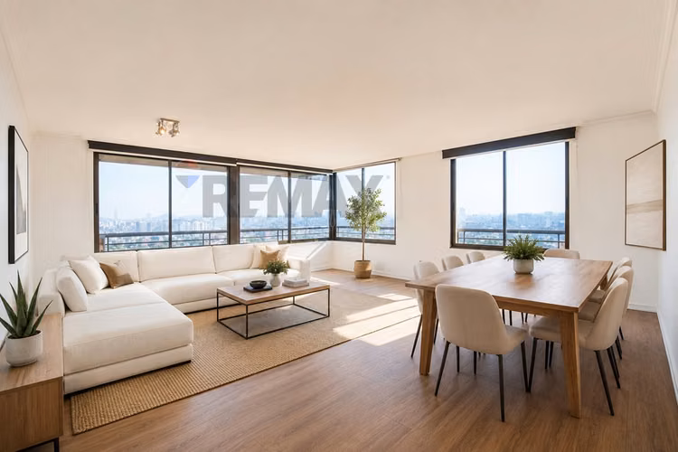 Depto 3d + servicio | las condes vista despejada