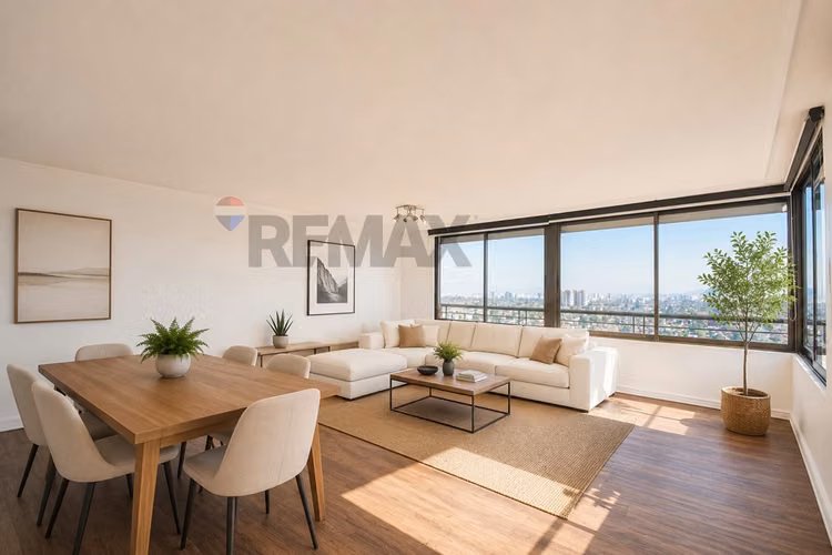 Depto 3d + servicio | las condes vista despejada