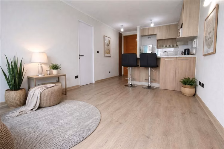 Departamento en venta de 1 dorm. en La Cisterna