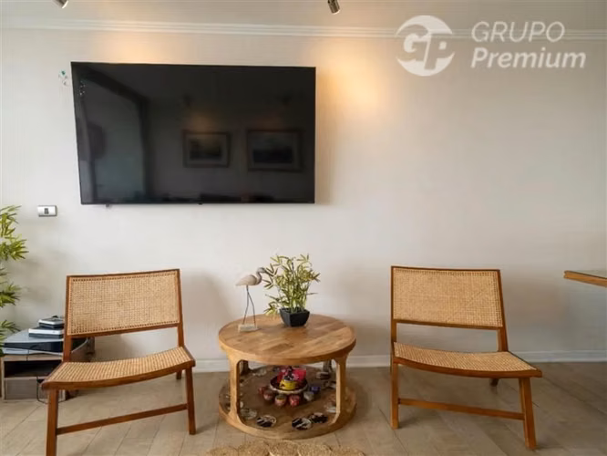 Amplio departamento con VISTA AL MAR de 3D2B en concon