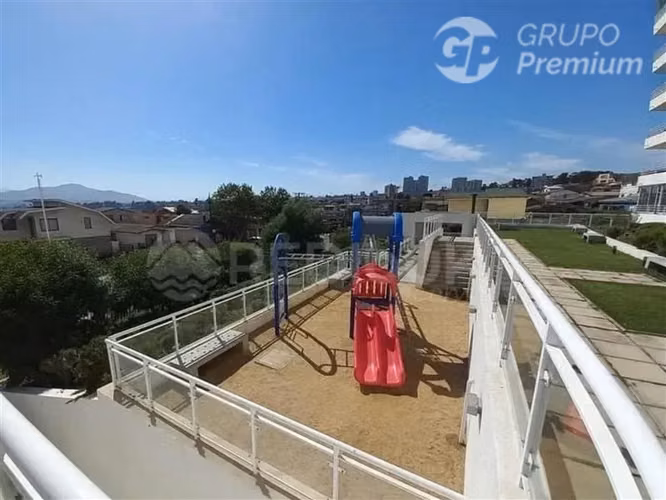Amplio departamento con VISTA AL MAR de 3D2B en concon