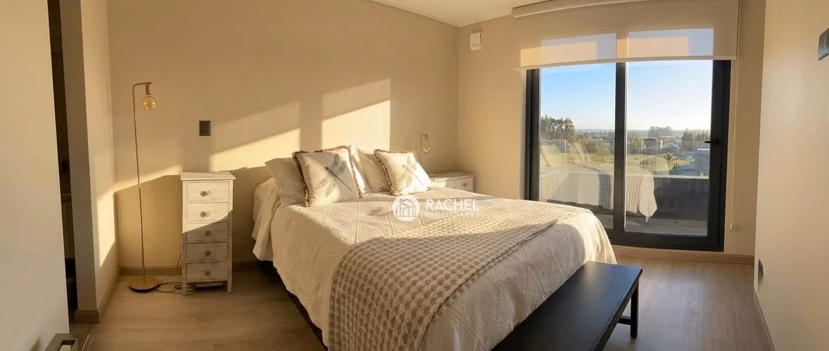 SE ARRIENDA SOLEADO DEPTO 1D MODERNO CONDOMINIO PONTEVEDRA- Portal de la Frontera