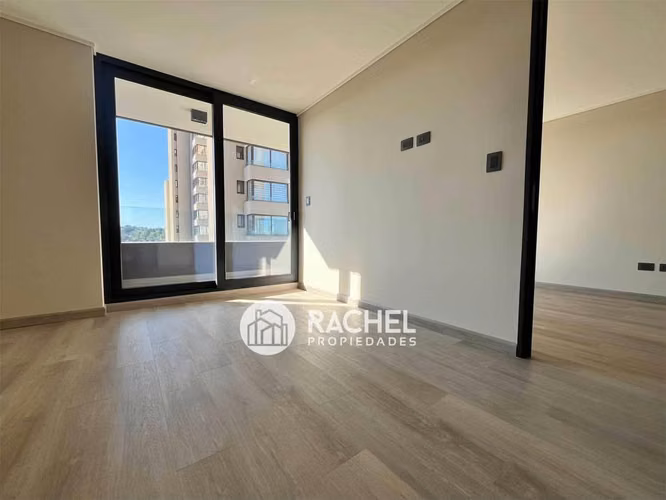 SE ARRIENDA SOLEADO DEPTO 1D MODERNO CONDOMINIO PONTEVEDRA- Portal de la Frontera