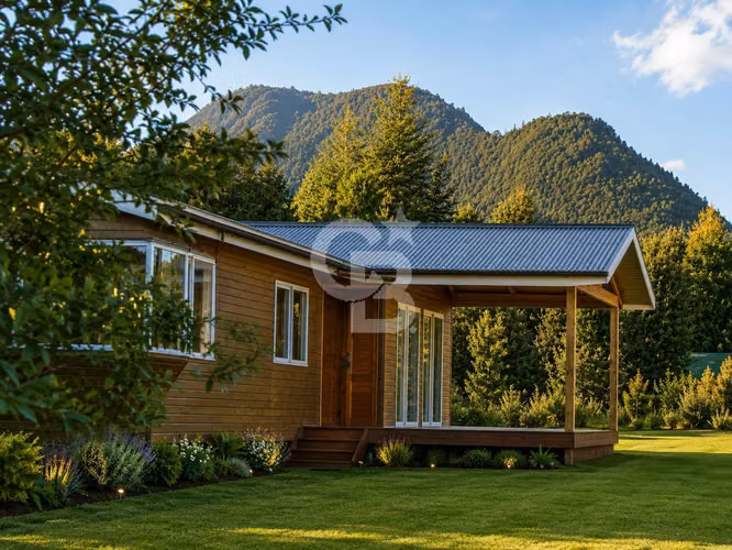 Casa nueva con bosque nativo y conectividad en Polincay