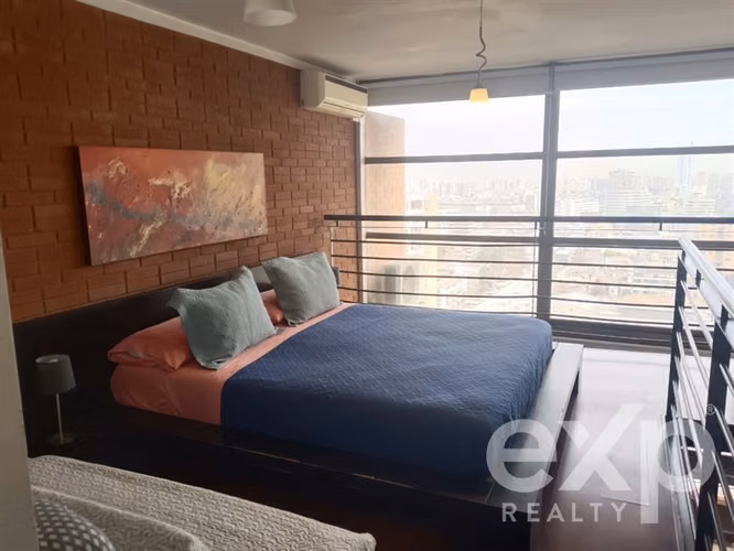 Departamento en venta de 1 dorm1 baño, Dúplex en Providencia
