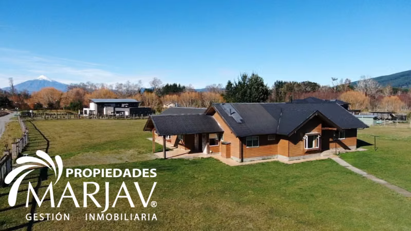 Venta Casa 3D 3B, en Parcela de 5.000 m2 -Villarrica