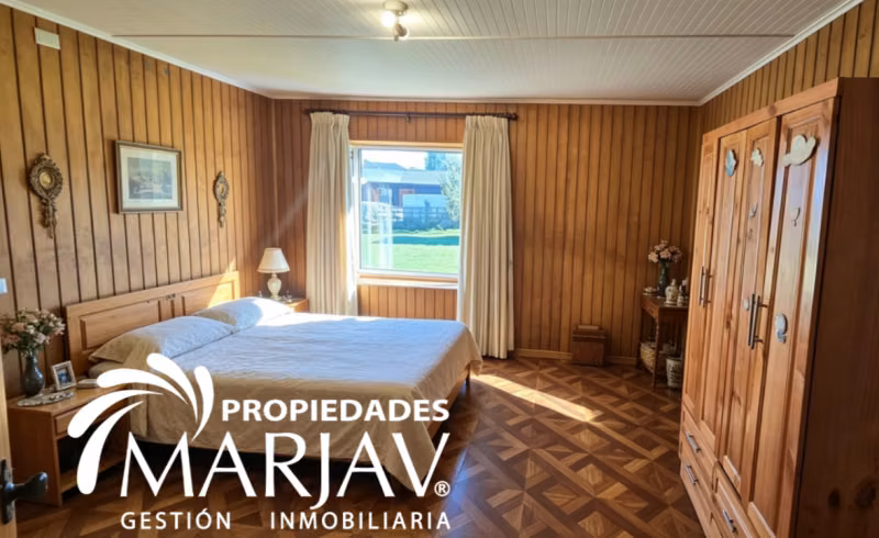 Venta Casa 3D 3B, en Parcela de 5.000 m2 -Villarrica