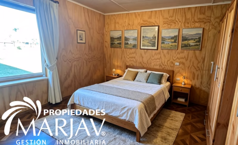 Venta Casa 3D 3B, en Parcela de 5.000 m2 -Villarrica