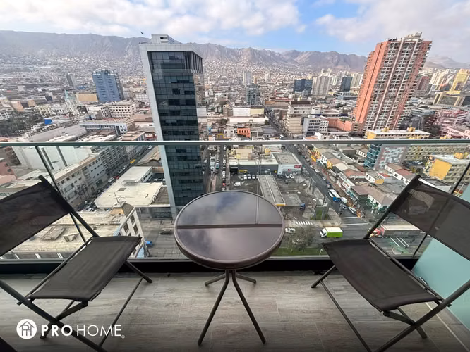 Studio Amoblado Vista Panorámica, Piso 17, Edificio Balmaceda Centro